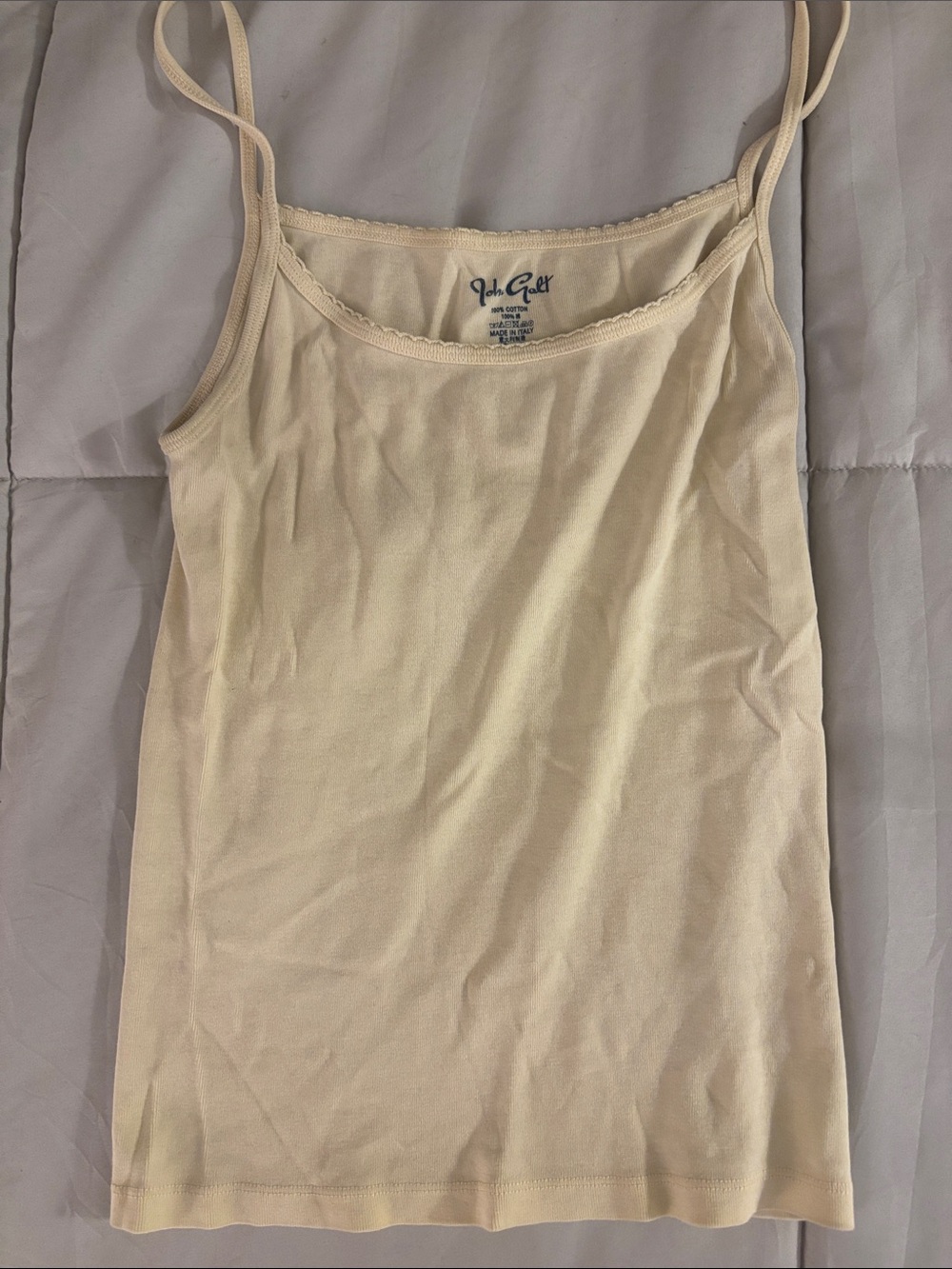 Brandy Melville Cream Spaghetti-Strap Camisole